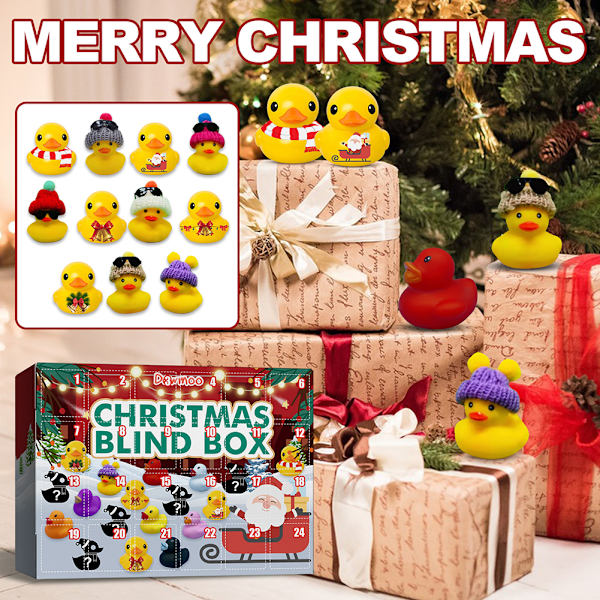 Jul Gummi And Kalender Gummi And Badelegetøj Kreativ Julegave Blind Box