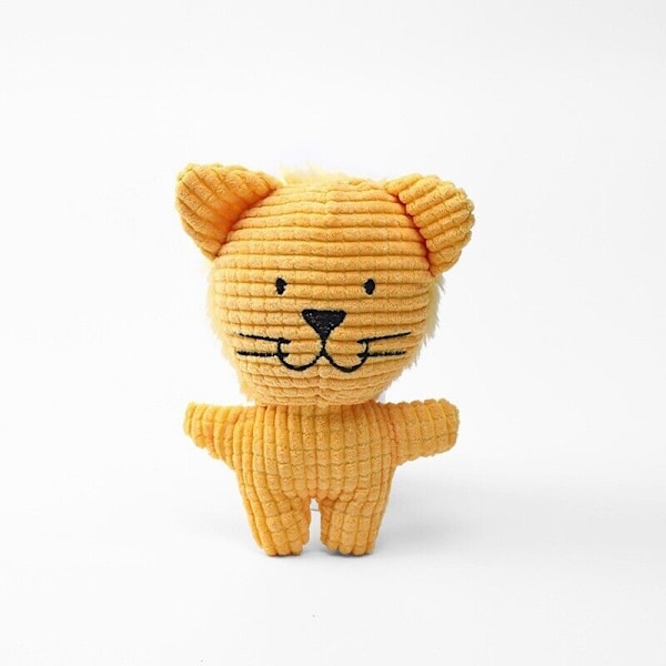 Hundtyggelegetøj Dyr Pipende Plys Hundekilling Bløde Legetøj Holdbar Stressaflastning Kæledyrslegetøj Lion (yellow)