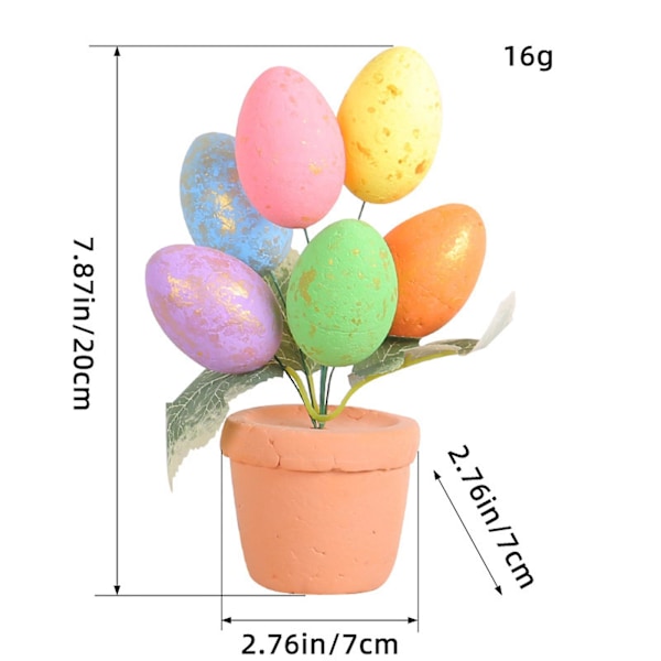 Påskäggkruka 17cm Påskäggkruka Utomhus Trädgård Påskdekoration AB170 C