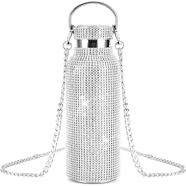 Termokande, Glitter Vandflasker, Bling Vandflaske Rustfrit Stål Termo 2