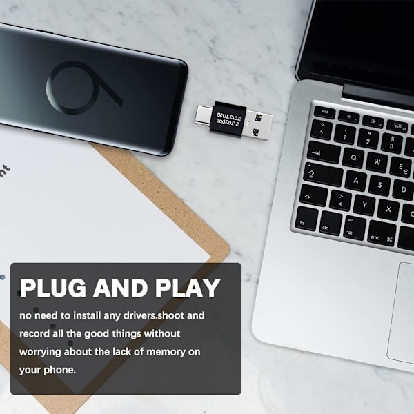 Type-C Hann til USB 3.0 Hann Adapter, USB A Hann til USB-C Hann DXGHC