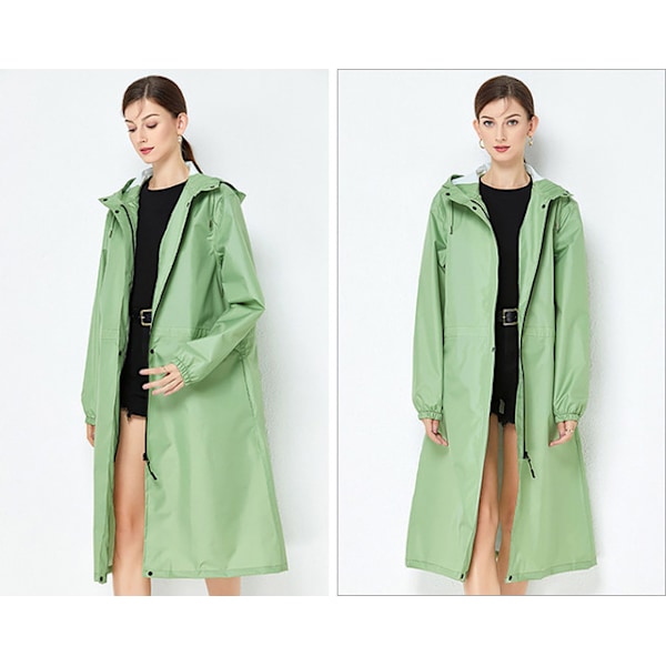 Trendy vindjakke regnjakke, lett og pustende, ensfarget grønn green XL