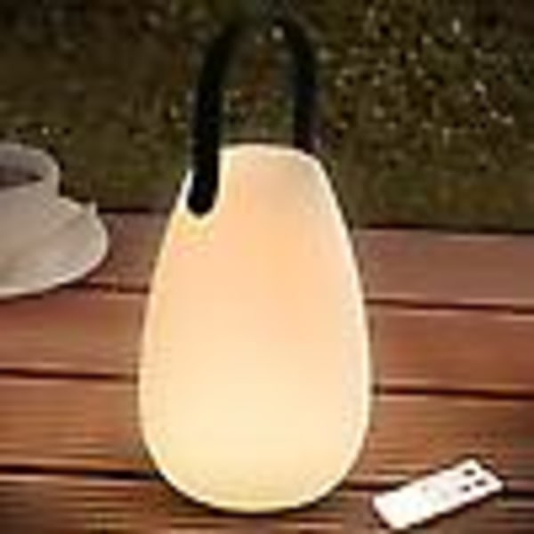Uppladdningsbar LED-bordslampa för utomhusbruk med 16 färger, dimbar, trådlös