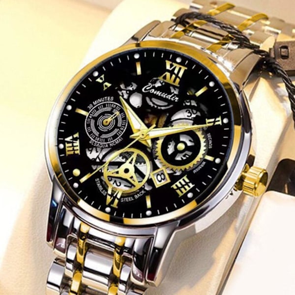 Herreur Quartz Urværk Business Ur Automatisk M Black One size