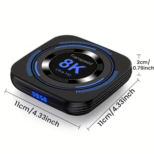 Transpeed för Android 12 TV BOX EU-kontakt Allwinner H618 Dubbel Wifi 2GB+16GB,4GB+32GB,4GB+64GB Quad Core Cortex A53 Stöd 8K 4K BT Röst Media Player