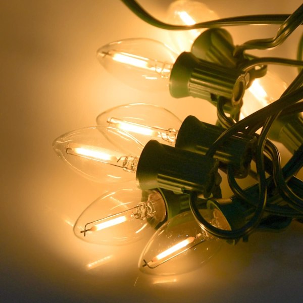 Pallerina C7 LED Jouluvalot 7,6 m Monivärinen Joululumi Clear Light