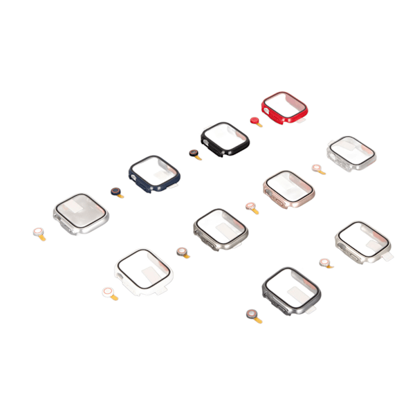 10 st klockfodral professionellt ultratunt härdat glas skärmskydd klockskydd för Iwatch Series SE 2022 6 5 4 SE 44mm