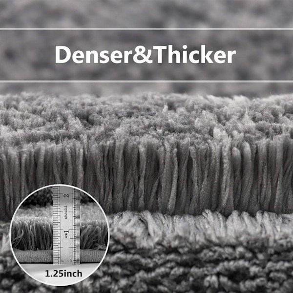 Hurtigtørkende baderomsmatte, original 2-lags sklisikker badematte, polyester mikrofiber, myk absorberende for bad, dusj, kjøkken og badekar
