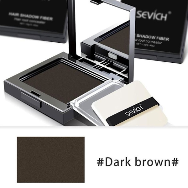 SEVICH Hårlinjeskugga med Spegel Hårfoundation Makeup Natu dark brown One-size
