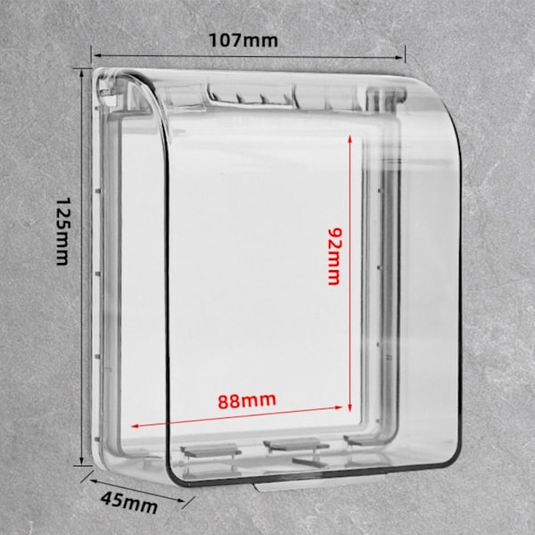 Strömbrytare Skydd Vattentät Box VIT white