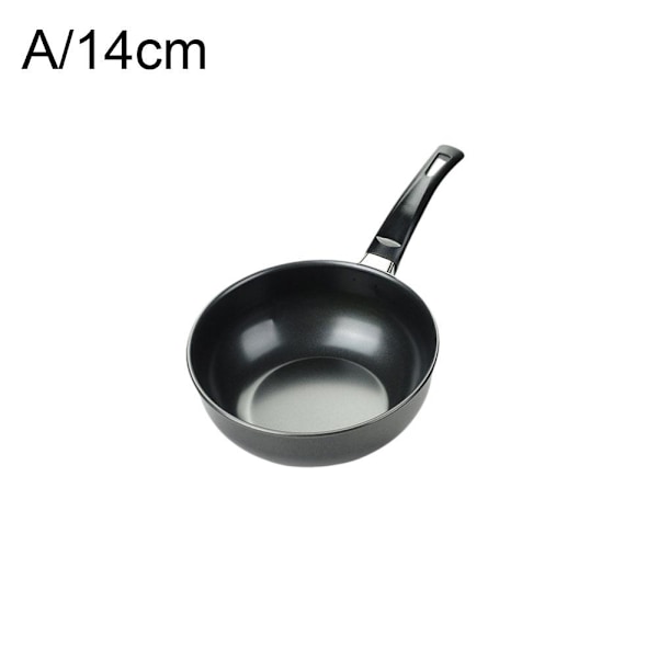 Non-stick Gryde Mini Induktionskomfur Non-stick Kasserolle Husholdning blackA 14 cm