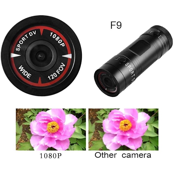 Cykkel Action Kamera, 1080P HD Videokamera Vandtæt DV Camcorder【GKS】