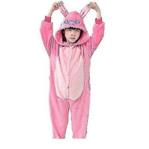 Disney Lilo & Stitch Pyjamas i En Del, Barnens Plysch Kigurumi Onesies, Varma Kläder för Vintern, Julgåva 2 2 100CM(3-4T)