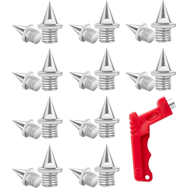 100 st spikskor spikar, silver