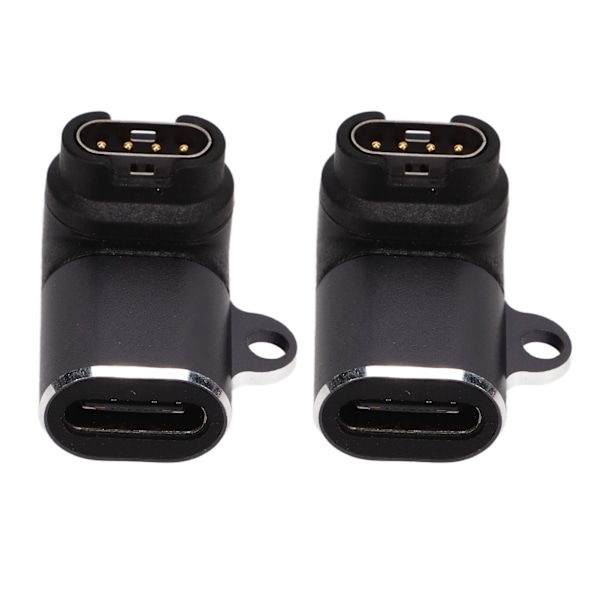 2 stk. Garmin til Type C Hun Adapter Professionel Mini USB C Adapter til Garmin Smart Watch