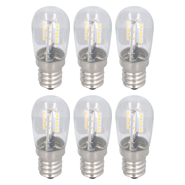 10 stk. LED E12 Lys Kilde Glas Lille Loftspære 500LM Wal