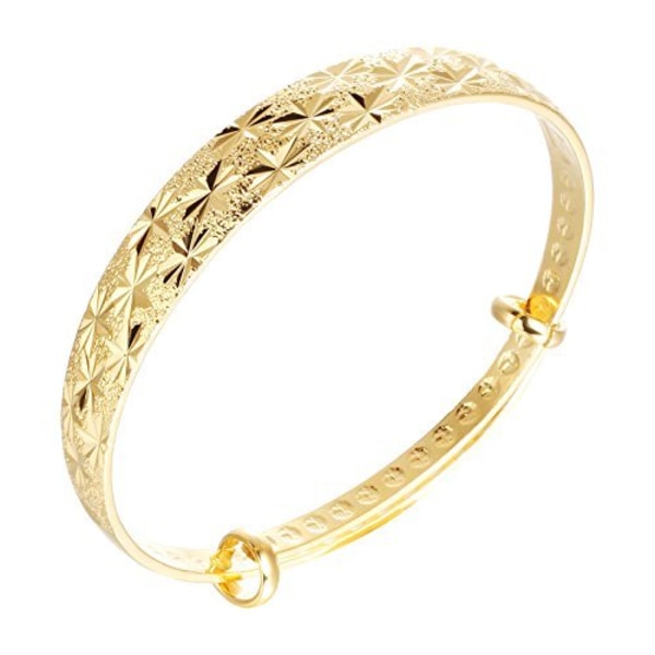 HHL Dampläterat guldarmband Damarmband Smycken Justerbar Lyxklänning Vackert armband för kvinnor