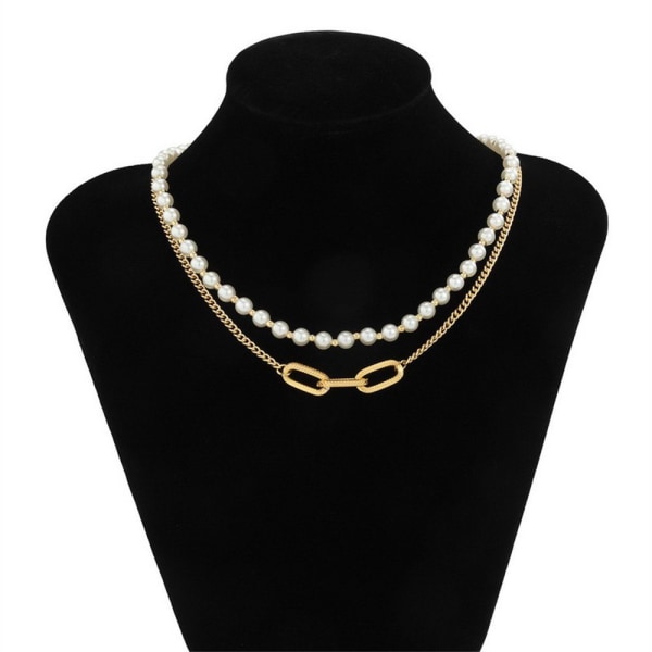 Layered Chain, Elegant Pearl Chain Keyvicle Chain Design