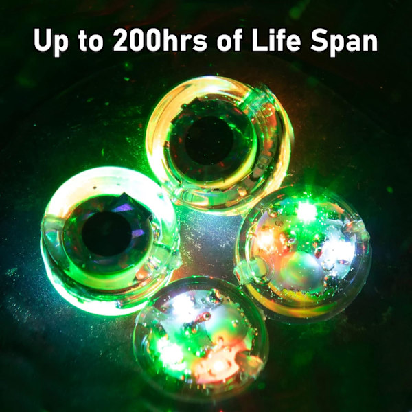 10-pack LED fiskedrag djuphavsfiske ljus lyser i mörkret F