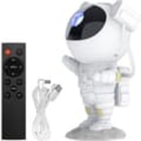 Nattlampe - Stjerneprojektor med LED-lampe - Astronaut