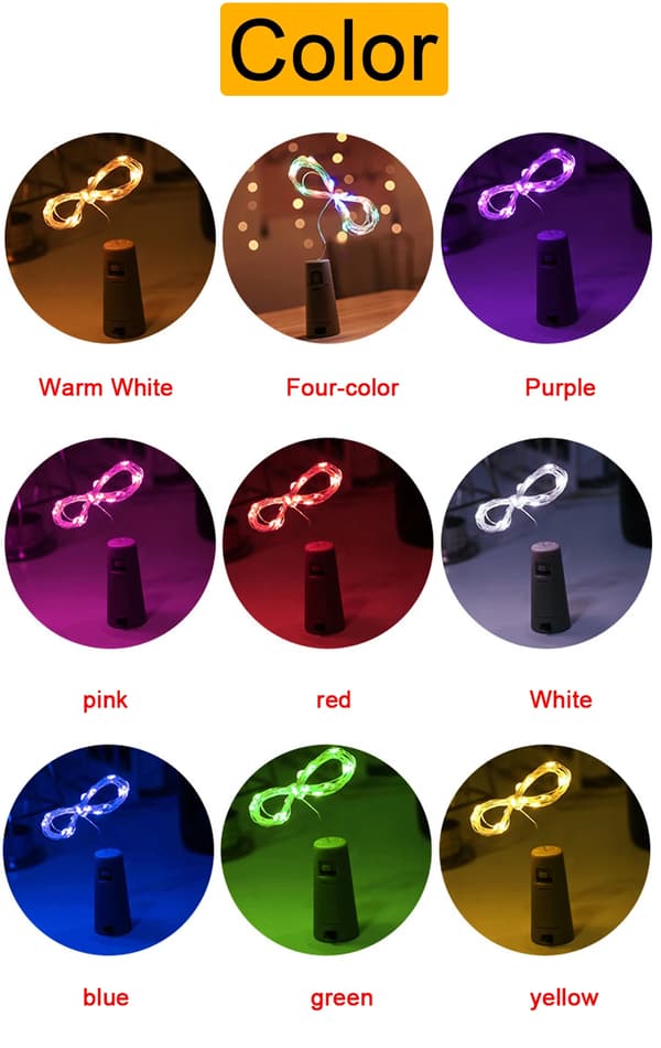 LED-pullonvalosarja (paristolla) Halloween-jouluvalo Punainen Red 1PC