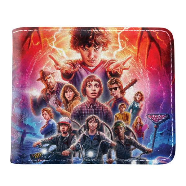 Stranger Things 4 Folding Card Holder Cartoon Purse Wallet Gift B