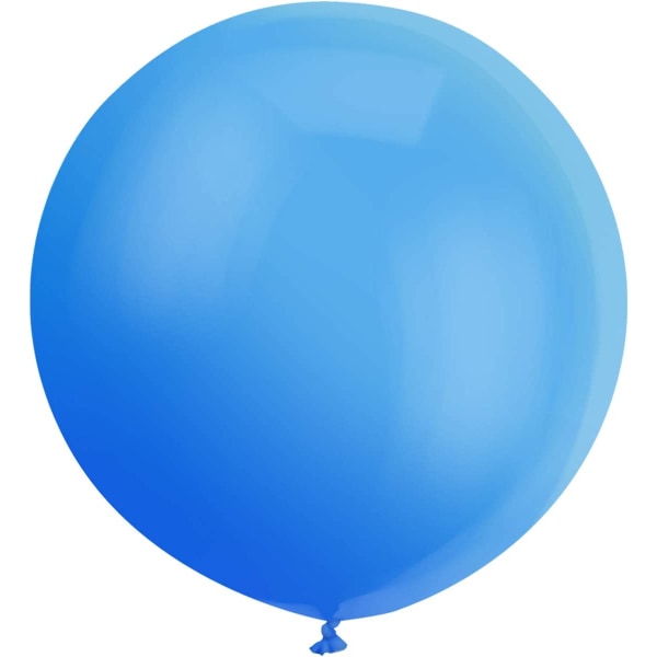 Jätteballonger 36 tums blå ballonger, 6 stora latexballonger L