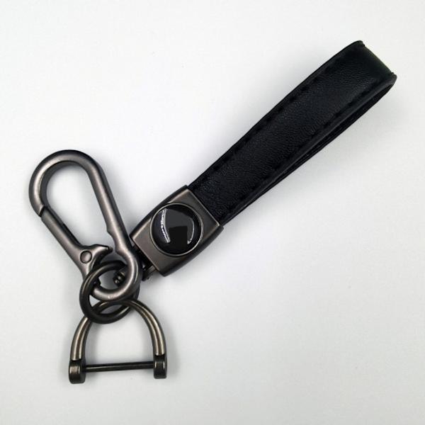 Personoitu metallinen auton avaimenperä logolla - Nahkainen avaimenperä miehille Ei logoa Musta labradorinnoutaja Ei logoa Musta labradori No logo black label Gunmetal Hardware