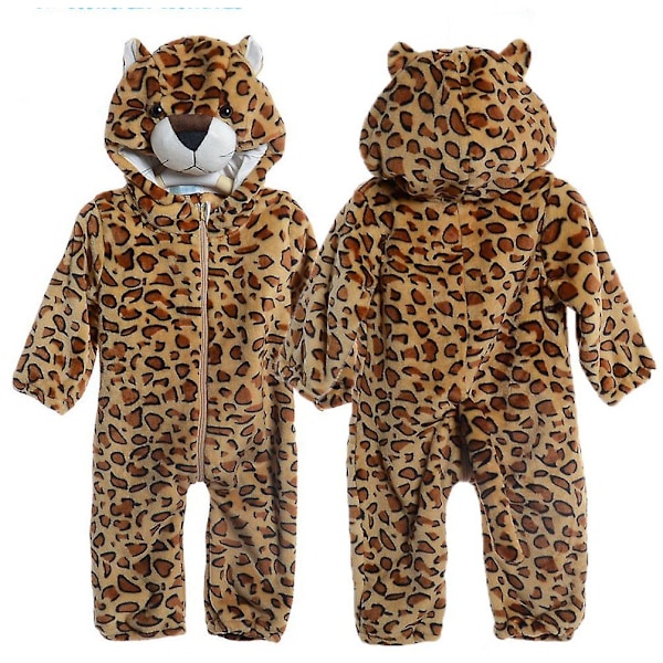 Reedca Taaperon Dinosaurusasu lapsille Söpö Halloween Jaguar Hupullinen Asu Jaguar 3-6 Months