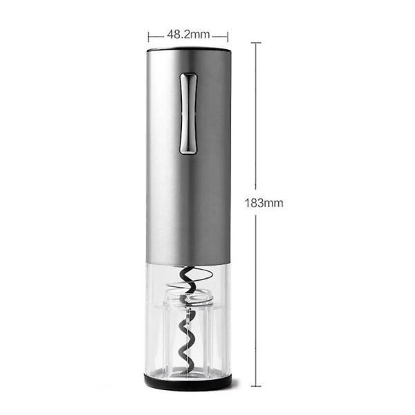 Smart Automatic Electric Wine Opener USB Rechargeable Wine Bottle Corkscrew (Silver)