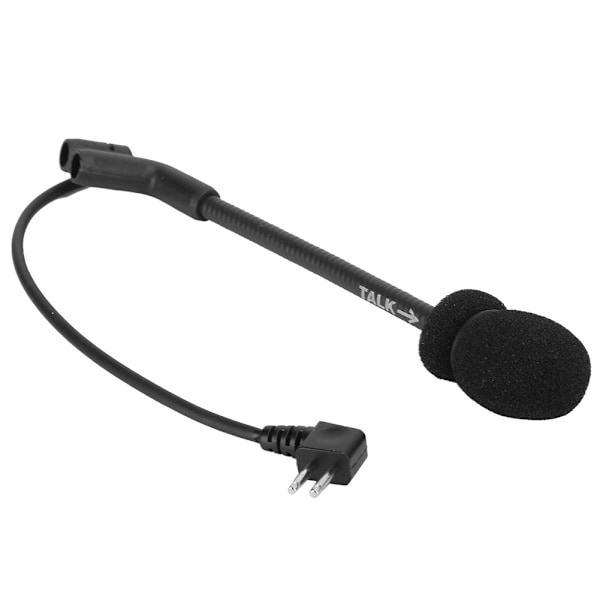 Svart Z Tactics Mikrofon MIC 2 Pin för Comtac II H50 Brusreducerande Headset Klart Ljud++