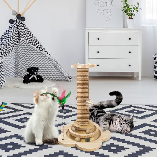 Kattleksaker, klösbräda, klätterställning för katter, kattbo, klösträd, klösstolpe för katter, hopplattform för katter, kattartiklar, katttorn, sisal husdjur