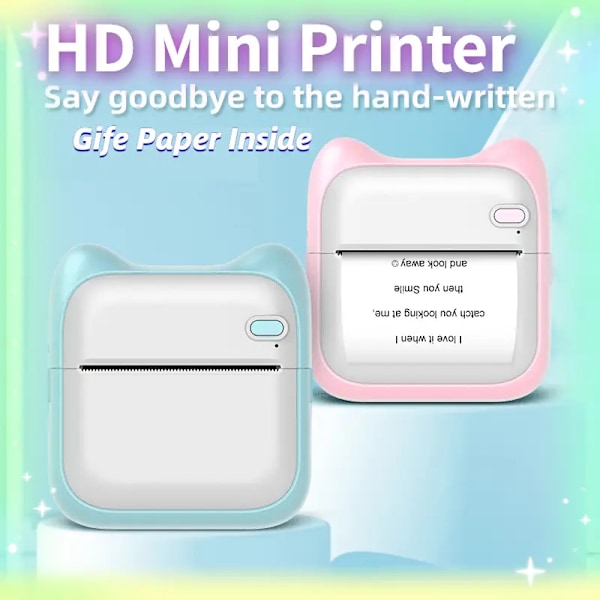 Minifotoprinter for iPhone/Android - perfekt for gaver, studier, arbeid og bilder
