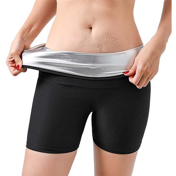 2-in-1 Naisten Sauna Housut Treenaamiseen Painonpudotukseen Laihduttavat Housut Treenitrikoot Sauna Hiki Housut