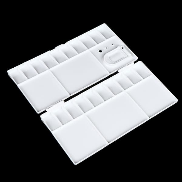 25-gitter foldbar akvarelpalet akvarelmaling bakke boks gris one size