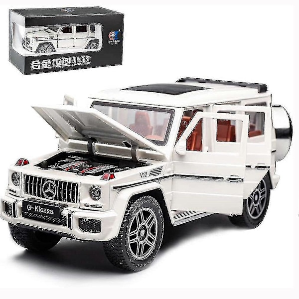 1/24 Benz G63 AMG -automalli, sinkkiseoksesta valmistettu vedettävä leluauto