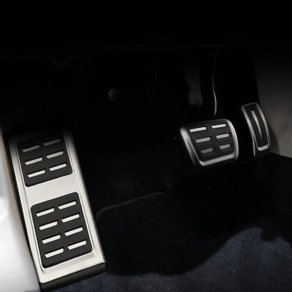 Pedalkåpa i rostfritt stål för Volkswagen VW Golf 7 8 GTi MK7 Polo A05 Passat B8 Skoda Kodiaq Rapid Octavia