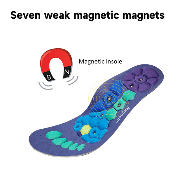 Smärtlindrande Akupressursulagg Magnetisk Terapi Massage Sula Unisex S/M/L S