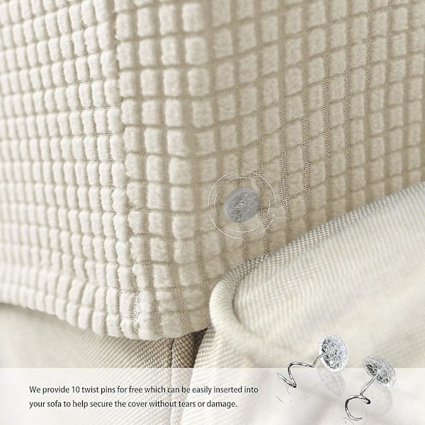 Fåtölj armstödsskydd stretch soffa armstödsskydd armstödsskydd för stolar Cream