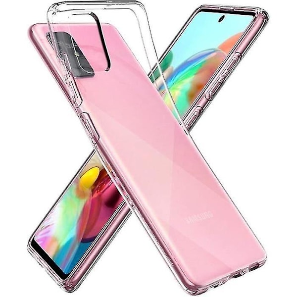 Kotelo ja karkaistu lasisuoja Samsung Galaxy A71 6.7\", Erittäin ohut silikonigeelikuori ja täydellinen istuvuus