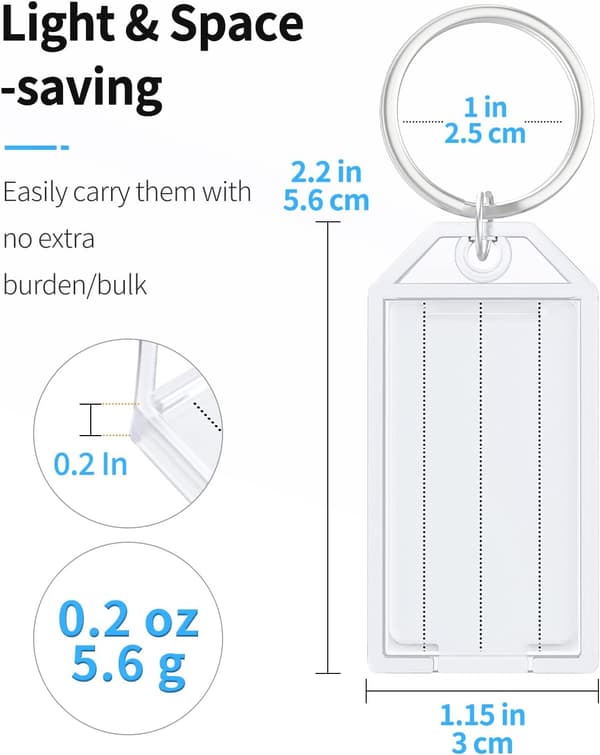 20-pak nøglemærker i robust plastik【GKS】
