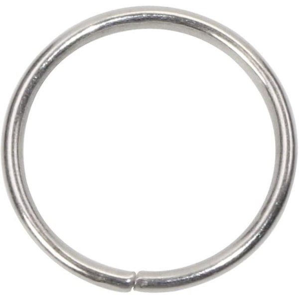 Öppna hoppringar i rostfritt stål - 100 st, 12 mm, för smycketillverkning och tillverkning