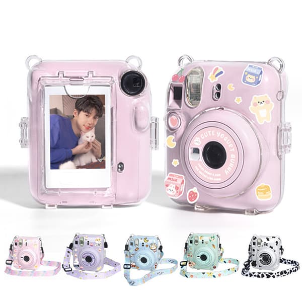 Fujifilm Instax Mini 12 läpinäkyvä suojakotelo Black