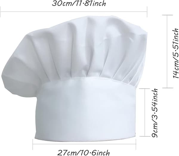 Kockhat Unisex Kockhat af Poly Bomuld Gastronomi Huer