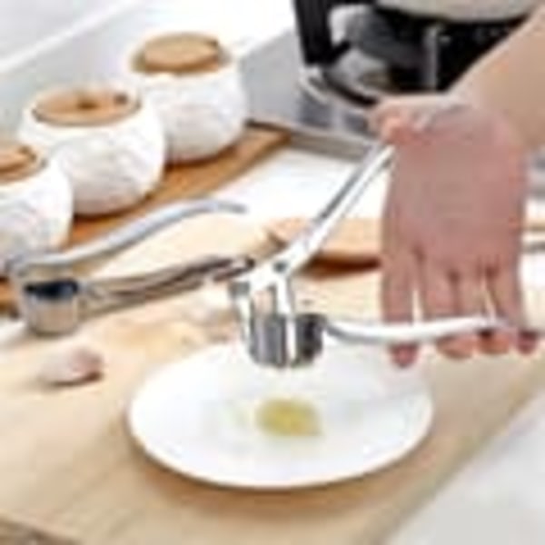 Hvidløgspresser i rustfrit stål, køkkenredskaber