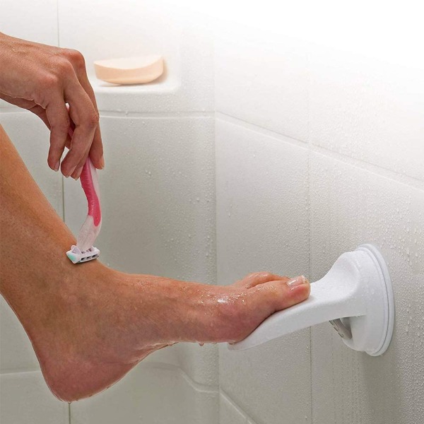 Safe-er-Grip fotstöd, väggmonterat duschfotstöd för rakning av ben-badrumsdusch Labor Savin