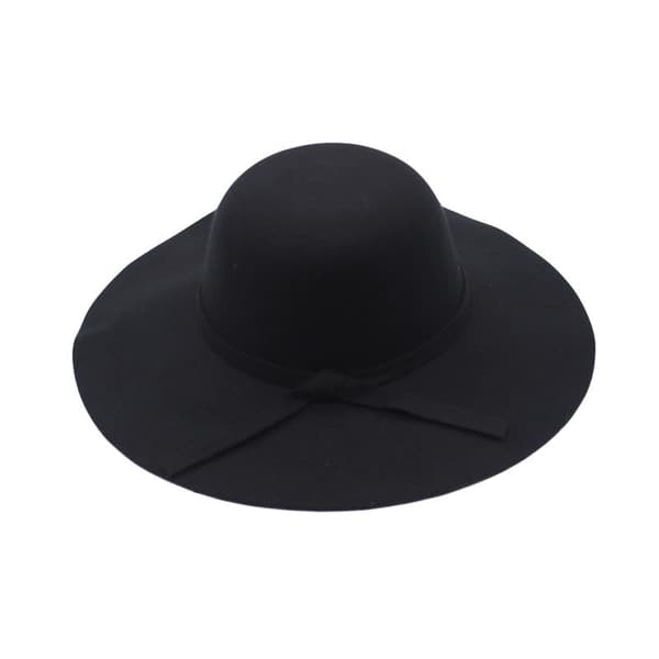 Retro hatt for kvinner med bred brem