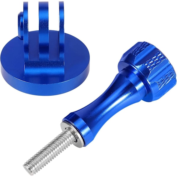 Stativadapter Aluminium, Gjenget Festeadapter For Actionkameraer Blå