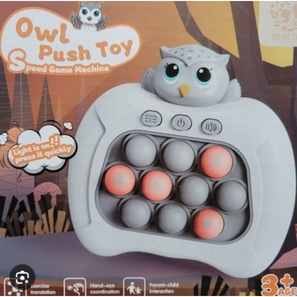 Pöllö Pop It -peli - Pop It Pro -valaistu peli - Nopea painallus - Fidget-lelu 1