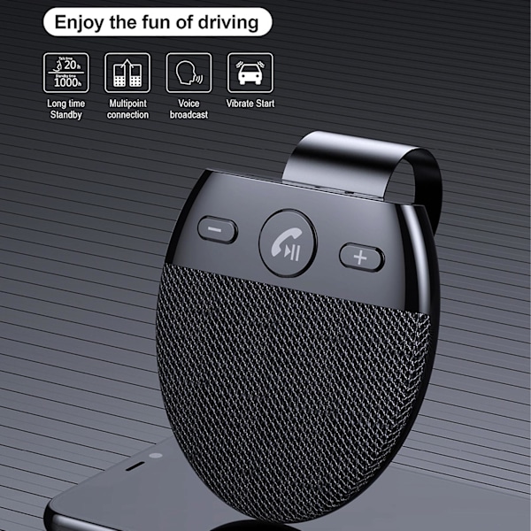 SP11 Auton Kaiutin Handsfree Teräväpiirto ABS Langaton Ajoneuvon Bluetooth Yhteensopiva 5.0 Kaiutin Autoon